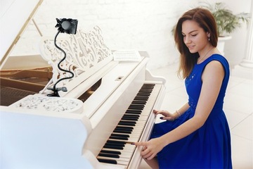 ПОДСТАВКА, ШТАТИВ, ДЕРЖАТЕЛЬ ДЛЯ СМАРТФОНА, КАМЕРА НА ЗАЖИМЕ, ЦВЕТ ДЛЯ СТОЛИКА