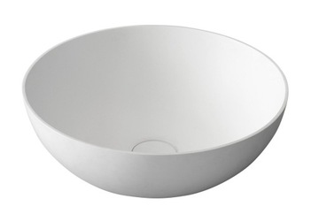 THIN umywalka nablatowa, 390x145mm, biała matowa
