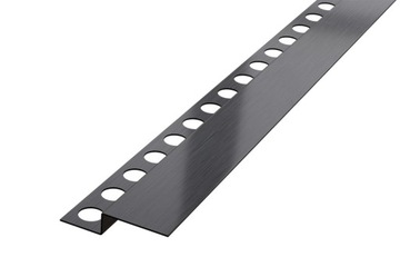 CZARNA LISTWA SPADKOWA PRZYŚCIENNA LEWA 120 CM