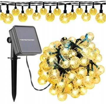GIRLANDA LAMPKI OGRODOWE SOLARNE 200 LED żarówk 22M