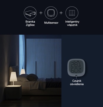 ZigBee TUYA датчик температуры света и влажности
