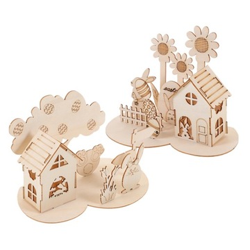 PUZZLE ZABAWKI DREWNIANE NAGRODA JAJKA NA WIELKANOC 3D