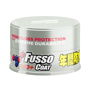 Soft99 Fusso Coat 12Months Wax - Wosk do jasnych kolorów 200g