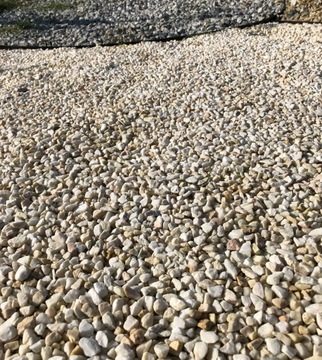 Камень декоративный Белый мрамор зернистость 4-10 мм 20кг