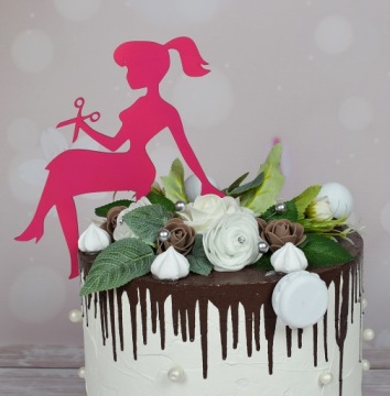 ТОППЕР для парикмахера, стилиста, ножницы, украшение парикмахерского торта.