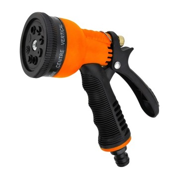 Пистолет для садового шланга с 8 функциями.