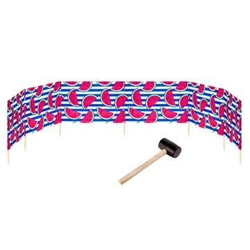 Garronda Parawan plażowy 8m z młotkiem GD-EX-Wb