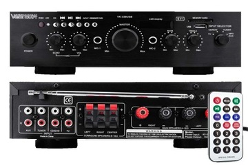 ДИНАМИК 600 Вт НАБОР ДИНАМИКОВ УСИЛИТЕЛЬ BLUETOOTH РАДИО USB AUX