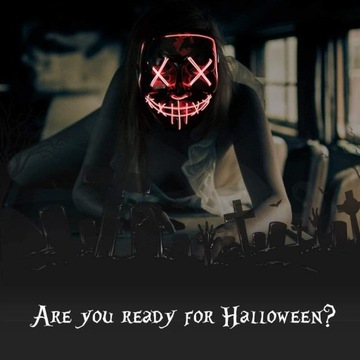 МАСКА ДЛЯ ХЭЛЛОУИНА LED+ Перчатки