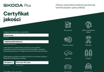 Skoda Scala Hatchback 1.0 TSI 110KM 2023 Skoda Scala Ambition Pakiet Comfort, FV 23, Asystenci, Czujniki, Bezwypad, zdjęcie 4