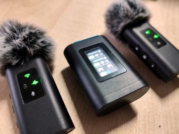 2x PROFESJONALNY MIKROFON BEZPRZEWODOWY KRAWATOWY USB-C / LIGHTNING + ETUI