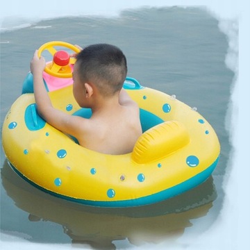 НАДУВНОЕ КОЛЕСО ДЕТСКОЕ С РУЛЕМ И КОЗЫРЕКОМ