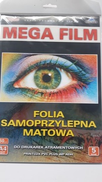 FOLIA SAMOPRZYLEPNA A4 MATOWA 80 mic