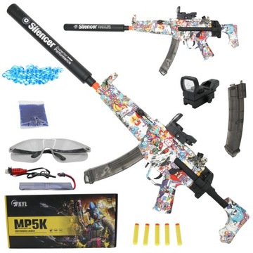 KARABIN AUTOMATYCZNY MP5 AUTOMAT NA KULKI ŻELOWE CS2 CSGO BEZPIECZNY DUŻY