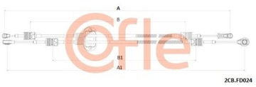 COFLE 92.2CB.FD024 VÝPLET TÁHLA RUČNÍ SKŘÍŇ ŘAZENÍ