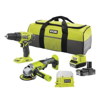 Zestaw elektronarzędzi akumulatorowych 18V Ryobi RCK183F-120S