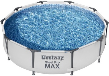 BASEN BESTWAY MAX - DUŻY SOLIDNY BASEN Z POMPĄ I FILTREM - STELAŻ - 305x76
