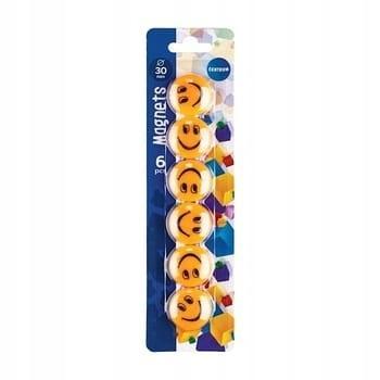 MAGNESY DO TABLICY SUCHOŚCIERALNEJ SMILE 30MM 6SZT