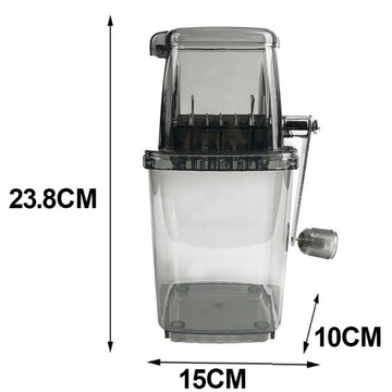 KRUSZARKA DO LODU TWORZYWO /STAL MANUALNA RĘCZNA -CZARNY