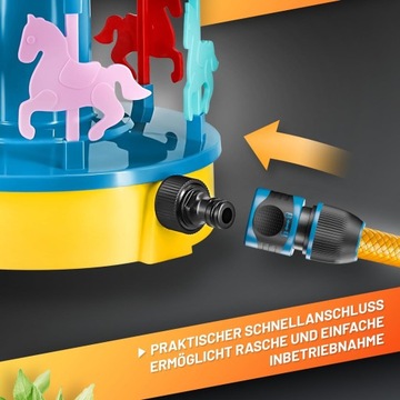 Вращающийся разбрызгиватель газонов, карусель, полив площадей до 175 м².