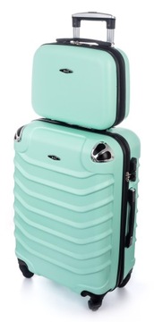 НАБОР 2 в 1 МАЛЕНЬКИЙ ЧЕМОДАН ДЛЯ РУЧНОЙ РУКИ L + КОРОБКА КОСМЕТИЧЕСКАЯ СУМКА RGL СУМКА ДЛЯ БАГАЖА