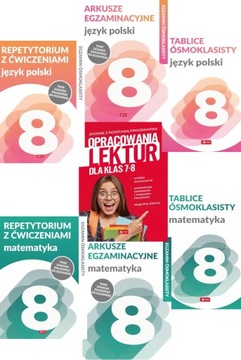 Zestaw ósmoklasisty Matematyka Język Polski pakiet