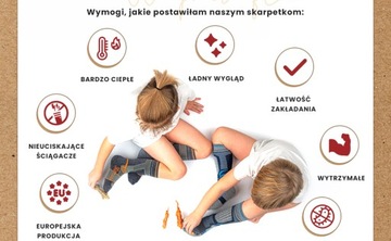 3Молодежные носки Kamido OUTDOOR, шерсть мериноса, серые и оранжевые 39-42