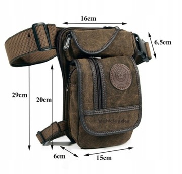 Мужская холщовая сумка для выживания/мотоцикла на бедре