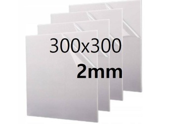 PLEKSI PLEXI PLEKSA PLEXA płyta na wymiar mleczna opal 30cm x 30cm x 2mm