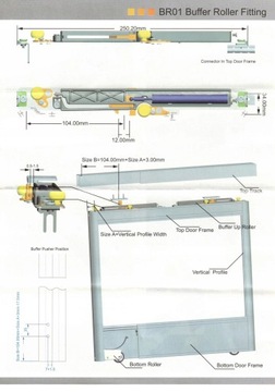 ТОРМОЗ ЗАКРЫТИЯ ДВЕРИ ДЛЯ РАЗДВИЖНЫХ ДВЕРЕЙ L+R КОМПЛЕКТ