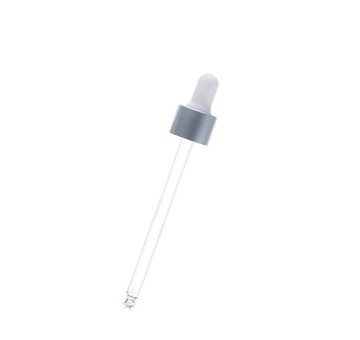 Pipeta zakraplacz do butelek 100ml srebrna