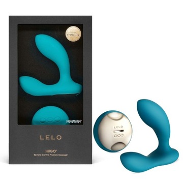 Wibrujący masażer prostaty Lelo Hugo Ocean Blue