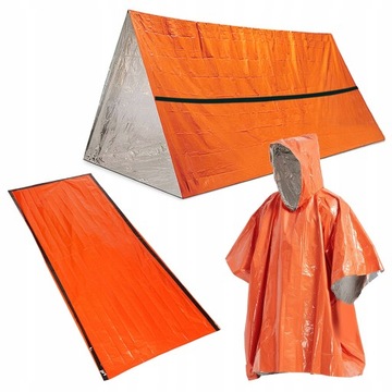 NAMIOT I ŚPIWÓR TERMICZNY RATUNKOWY Raincoat