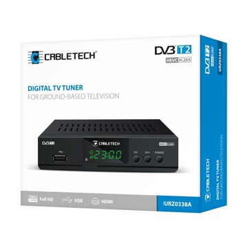 Cabletech URZ338A H.265 HEVC FullHD USB PVR DVB-T2 декодер-тюнер