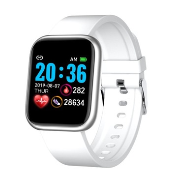 Inteligentne zegarki smartwatch dla mężczyzn Białe