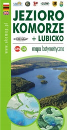 MAPA BATYMETRYCZNA JEZIORO KOMORZE ŁUBICKO 1240