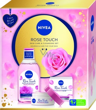Nivea Rose Touch woda micelarna z różową wodą organiczną 400 ml + Rose To