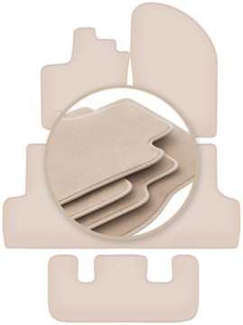 Velurové koberce 10 mm Premium pro: Dacia Lodgy 7 osob 2012-