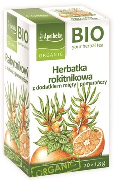 ОБЛЕПИХОВЫЙ ЧАЙ С МЯТОЙ И ОРГАНИКОМ ORGANIC (20 х 1,8 г) 36 г - APOTHEKE