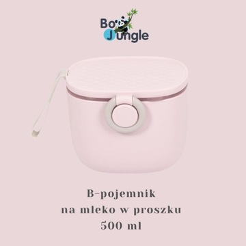 Потому что контейнер для молока джунглей 500 мл розовый
