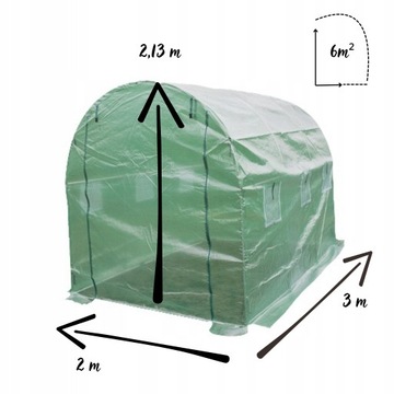 Фольга для туннеля 2x3 садовая пластиковая палатка Foliak 6m2 запасная замена