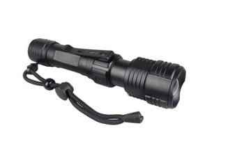 Latarka myśliwska taktyczna na zwierzynę 4-KOLORY 4-LED USB + UV + RED LT5