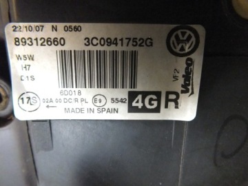 VW PASSAT B6 Licht rechts BIXENON Kurvenlicht EUROPA beschädigt Halter | thumb 1