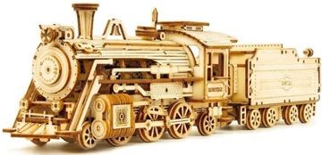 Деревянный механический 3D-пазл Prime Steam Express