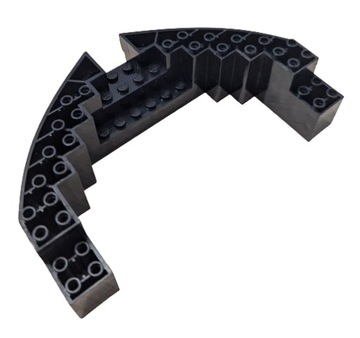 LEGO 64645 Element Kadłubu statku 4184 Czarny 4640684 1szt U