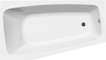 BEROUNKA wanna 160x90x42, lewa + nogi 55cm biała