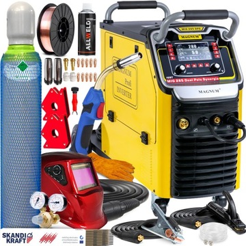 SPAWARKA PÓŁAUTOMAT SPAWALNICZY MIGOMAT MIG MAG MMA MAGNUM 280A PULS IGBT