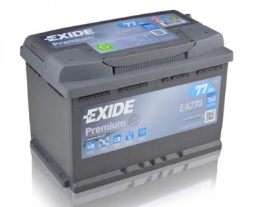 EXIDE PREMIUM EA770 77Ah 760A