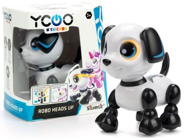 Silverlit ROBO HEADS UP PUPPY PIESEK Robot Sterowany NA DOTYK ŚWIECĄCE OCZY