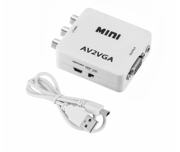 Конвертер изображения и звука из адаптера конвертера AV в VGA